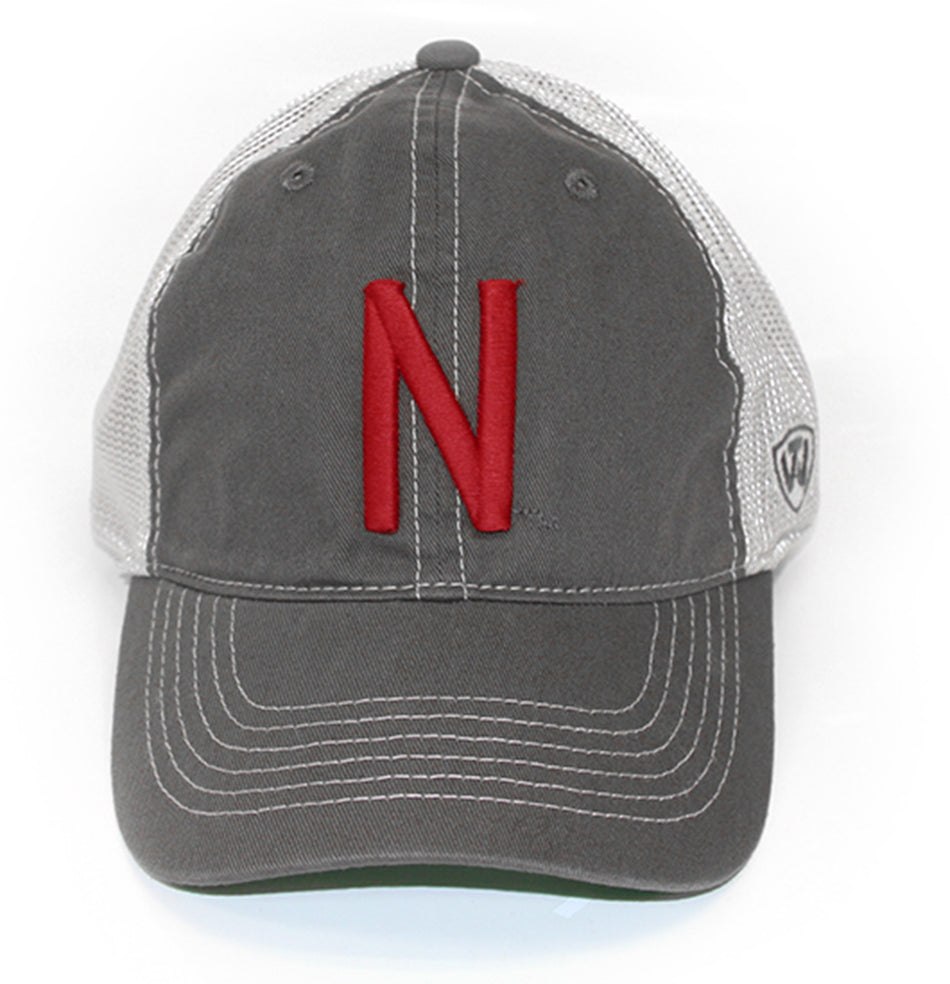 Nebraska N Logo's Putty Meshback Cap