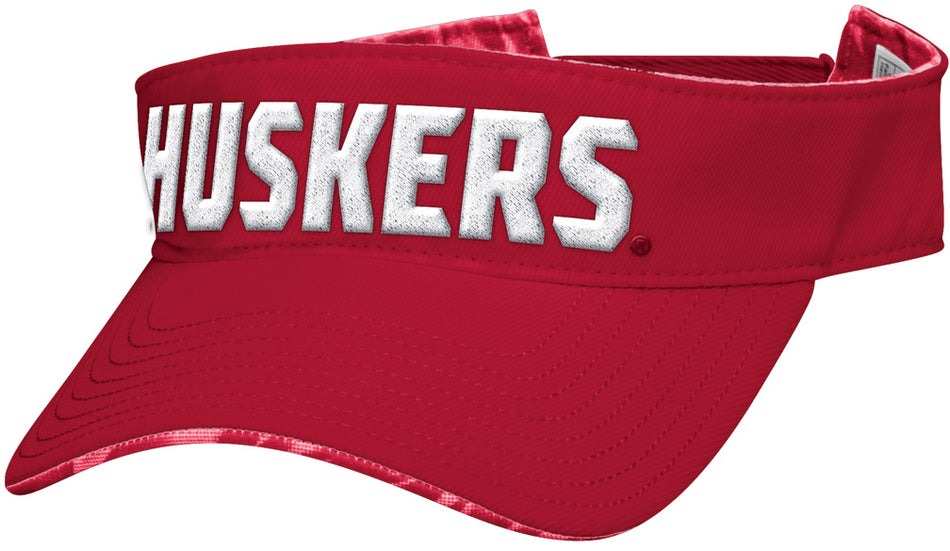 Huskers Embroidered Visor - Red