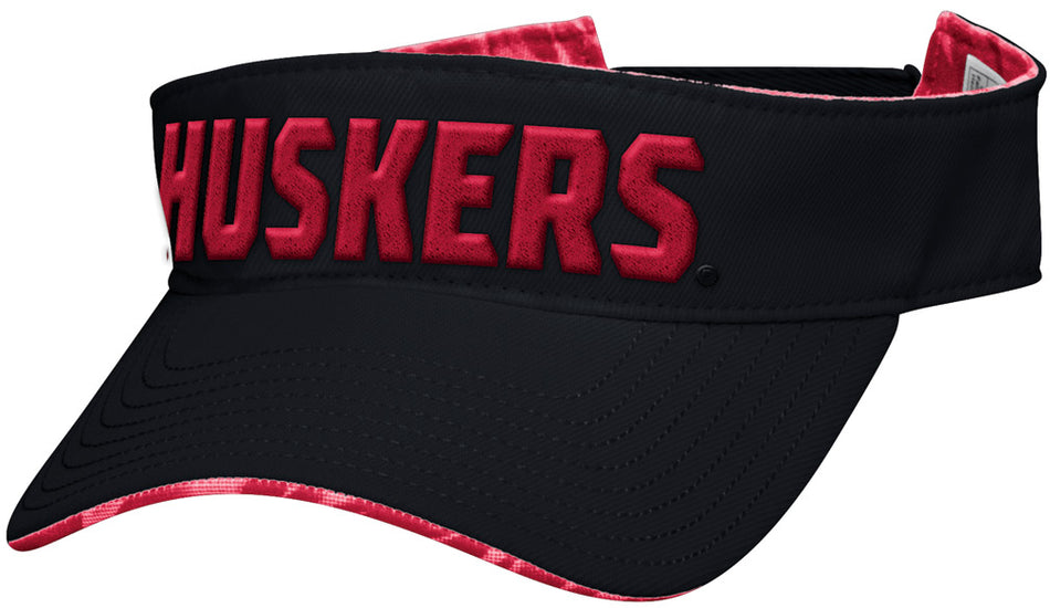 Huskers Embroidered Visor - Black