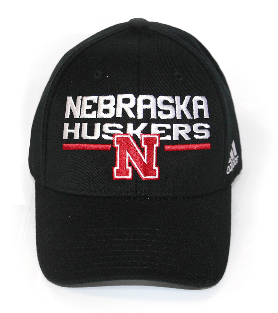 Adidas Nebraska Huskers Structured Flexfit Cap