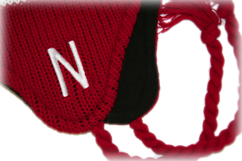 Huskers Snowflake Tassled Pom