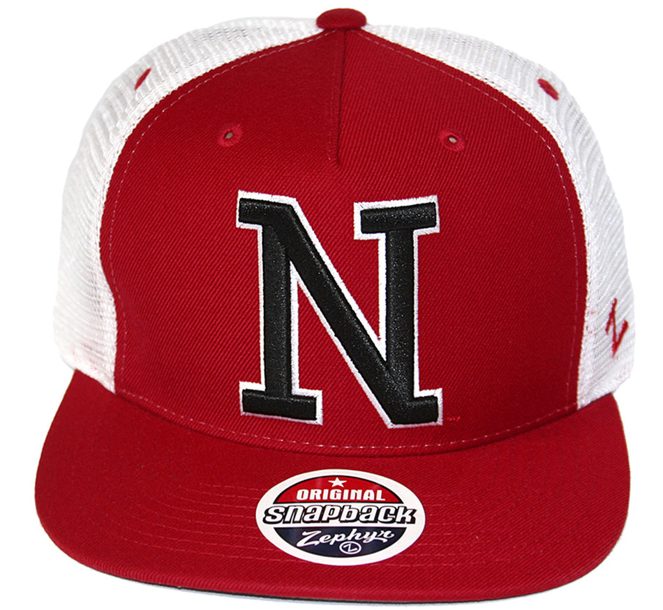 Husker Skinny N Mesh Back Flatbill Cap