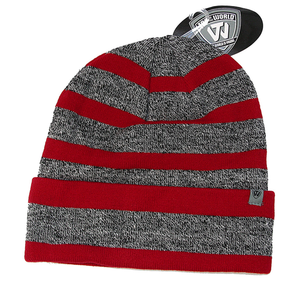 Husker Skinny N Striped Cuffed Beanie