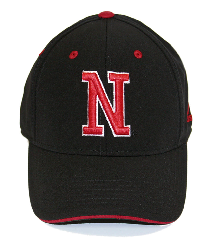 Adidas Black Nebraska Baseball Cap