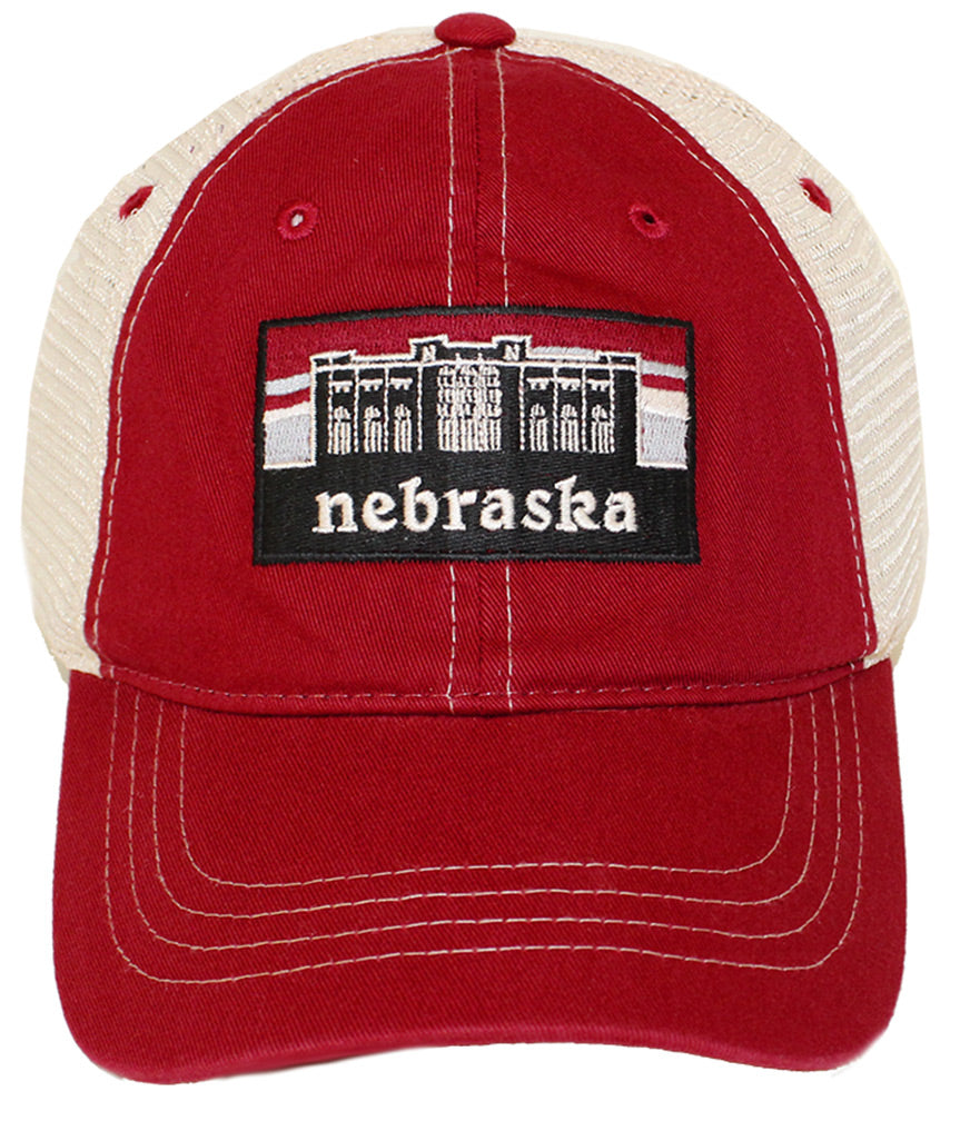 Mesh Washed Memorial Stadium Nebraska Cap