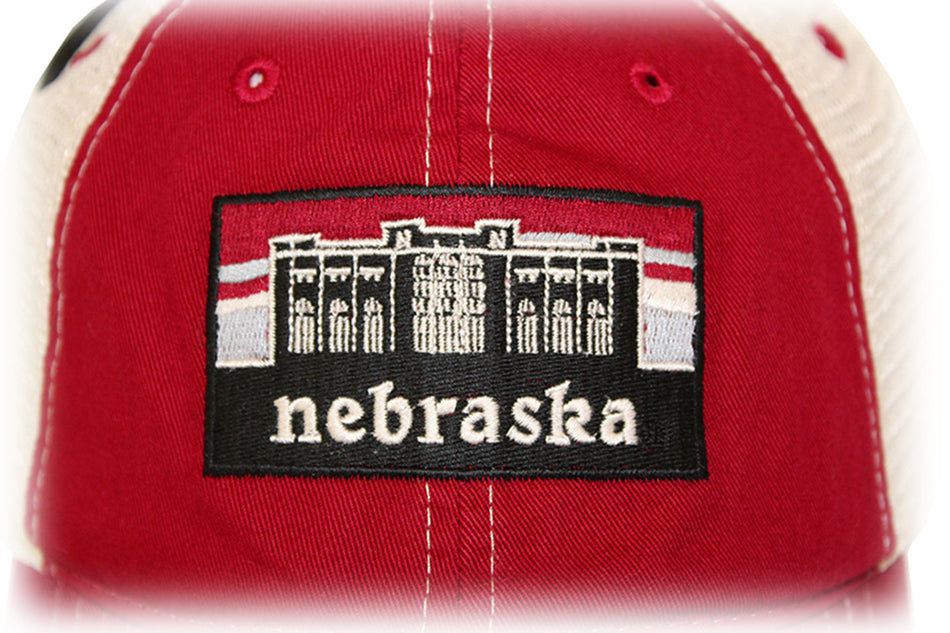 Mesh Washed Memorial Stadium Nebraska Cap