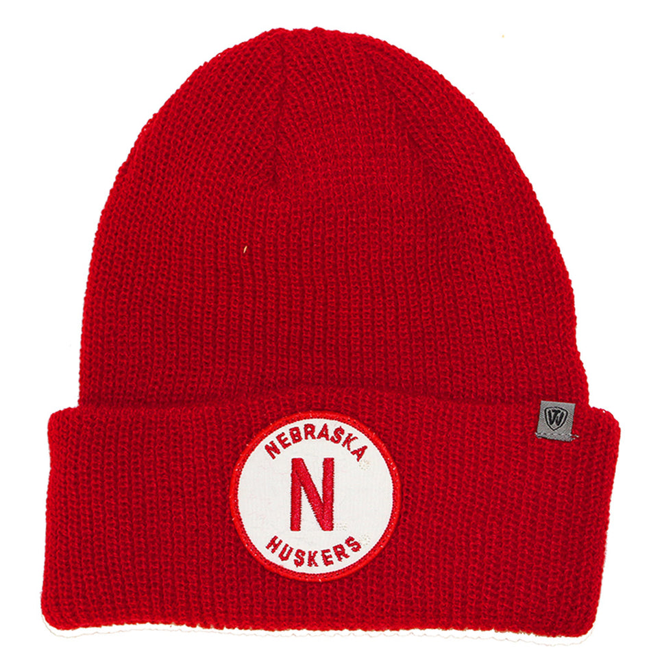 Nebraska Cuffed Knit Hat
