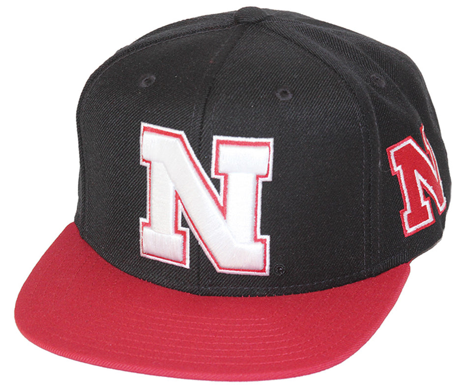 Adidas Nebraska N 2 Tone Flat Brim Cap