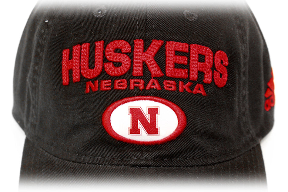 Adidas Nebraska Huskers N Black Souch Lid
