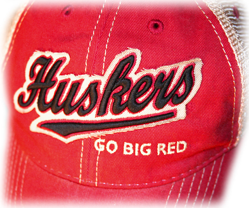 Go Big Red Huskers Vintage Hat