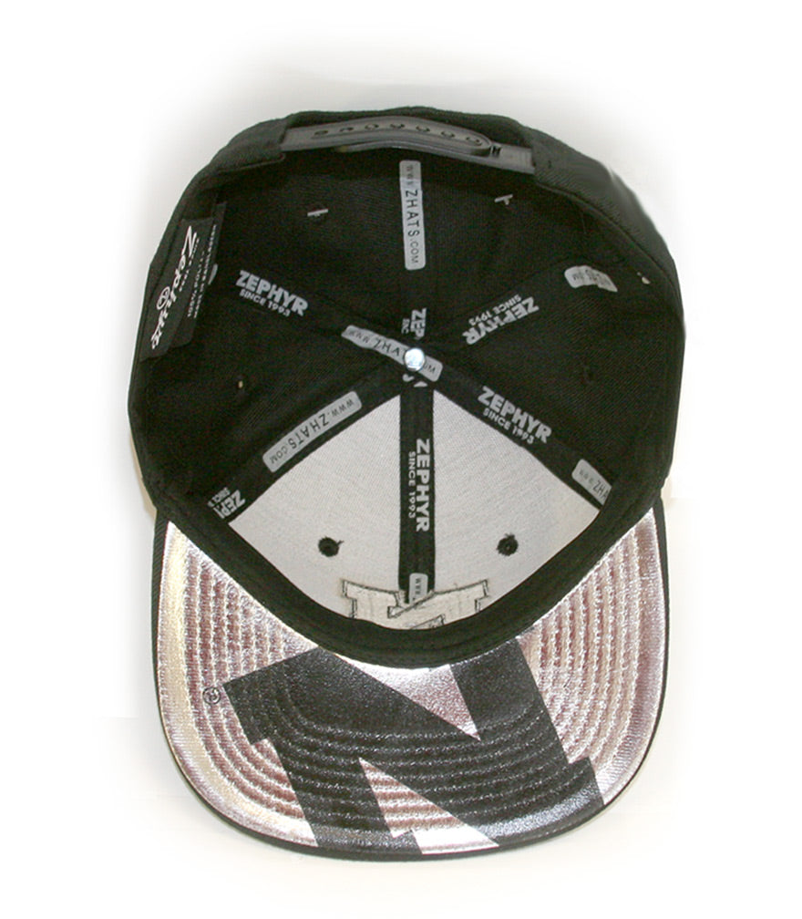 Metallic Husker N Shiney Brim Flatbill Snapback