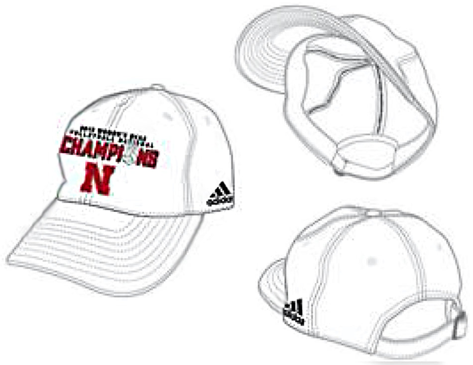 Adidas Official 2015 Husker Volleyball National Champs Slouch Cap