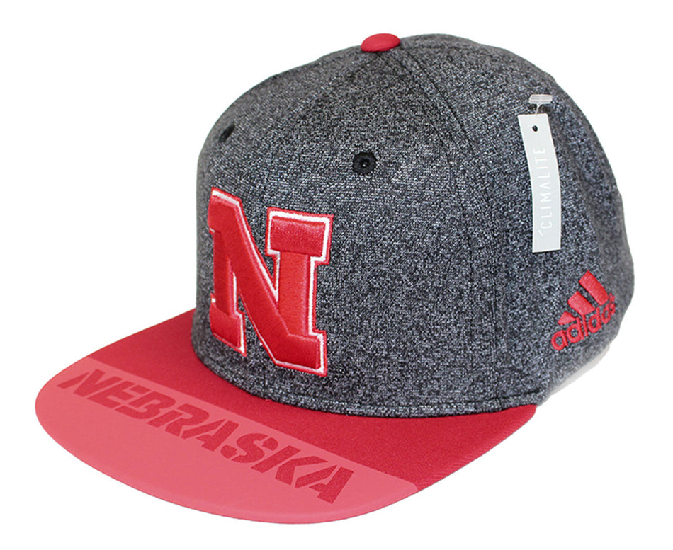 Adidas Husker Player Flat Brim Snapback Black