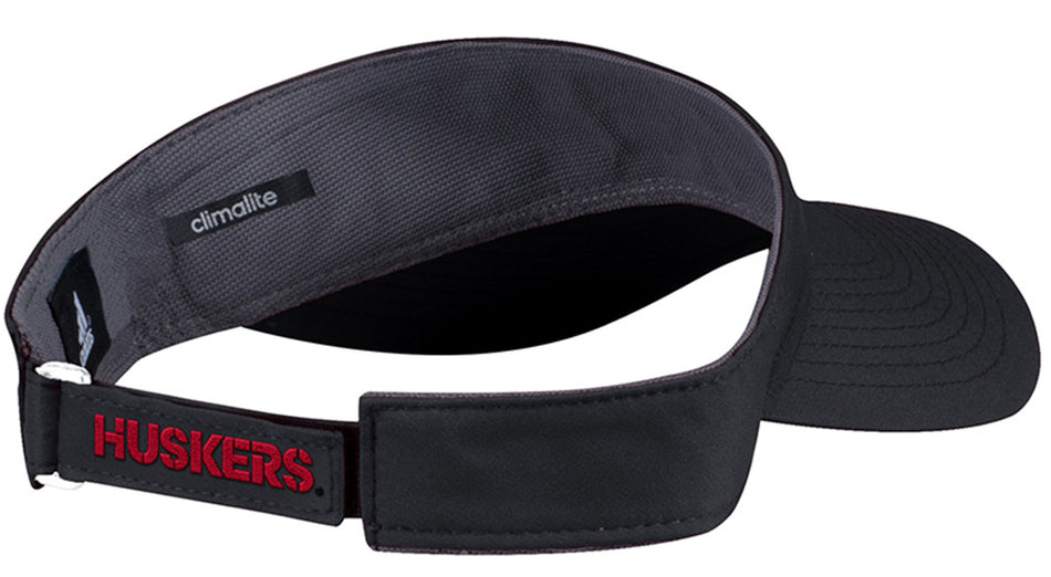 Adidas 2017 Nebraska N Coach Black Visor