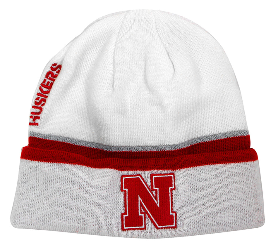 Adidas Huskers Coaches White Cuff Beanie