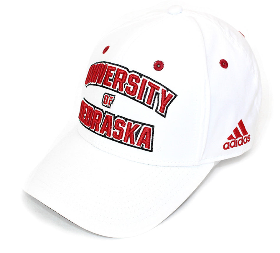 Adidas White Hatted Huskers N Lid