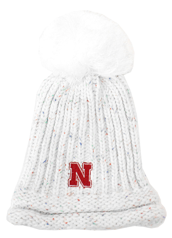 Adidas Womens Cream Beanie Pom Husker N Knit