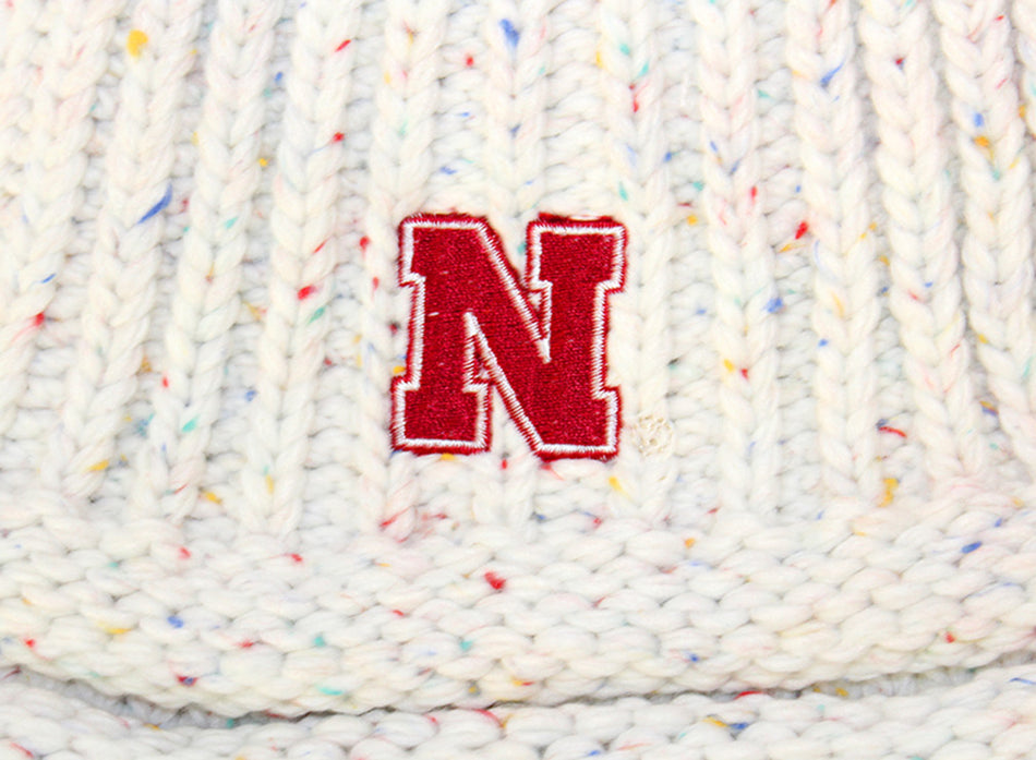 Adidas Womens Cream Beanie Pom Husker N Knit