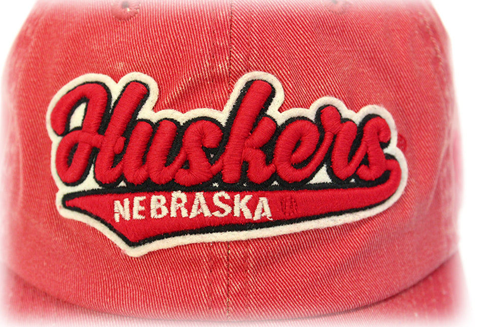 Huskers Tailsweep Stone Washed  Strapback