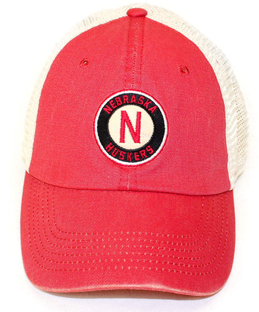 Nebraska N Huskers Emblem Meshback Cap