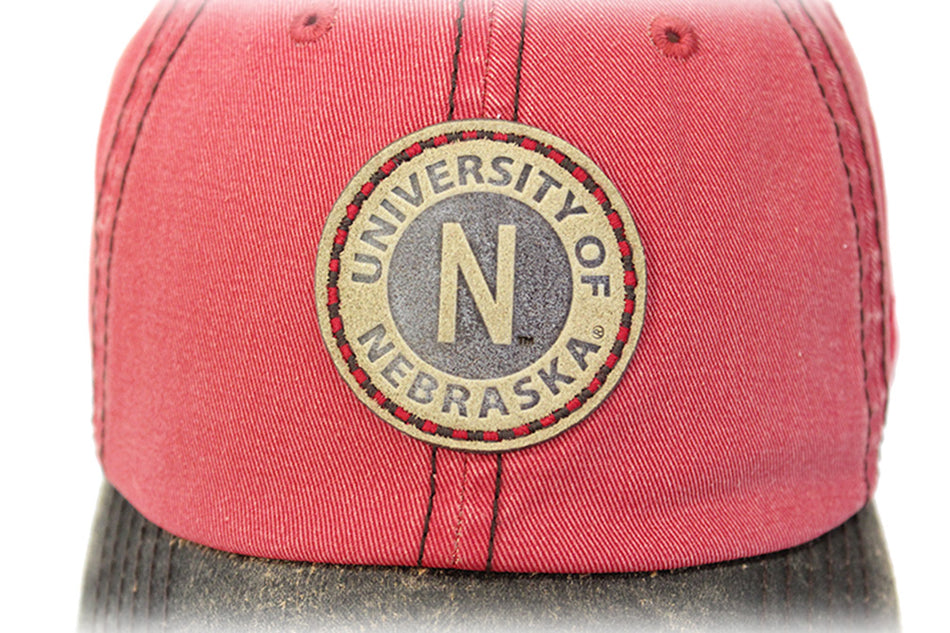 U of N Homestead Leather Patch Cap