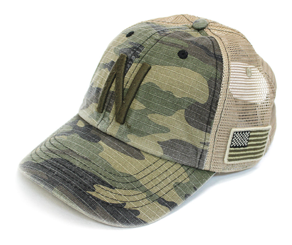 Huskers Camo Declare Tonal Flag Lid