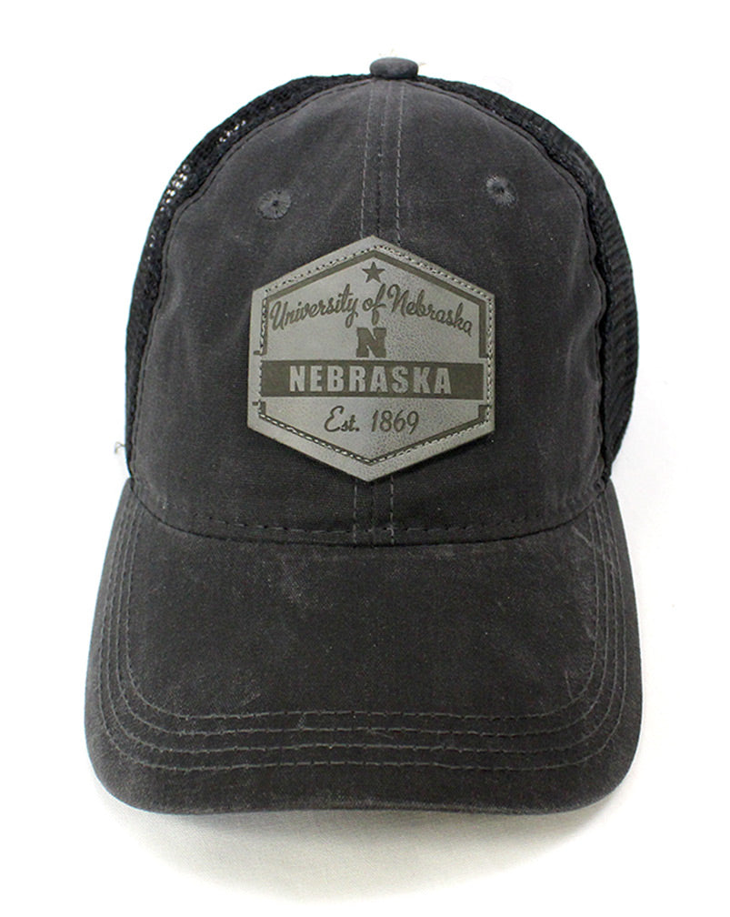 Nebraska State Patch Mesh Trucker Cap