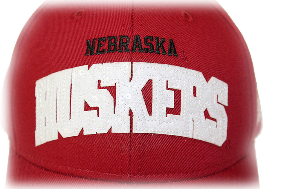 Adidas Ladies Sequined Nebraska Huskers Hat