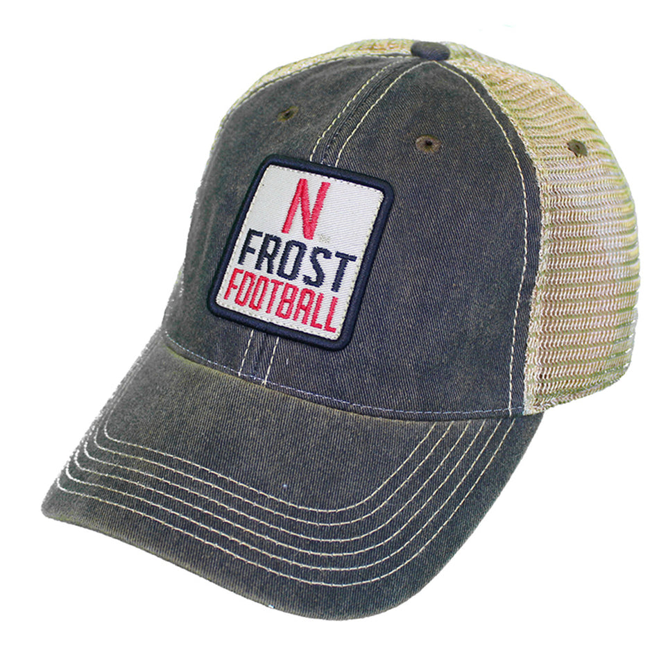 Nebraska Frost Football Trucker Mesh Back