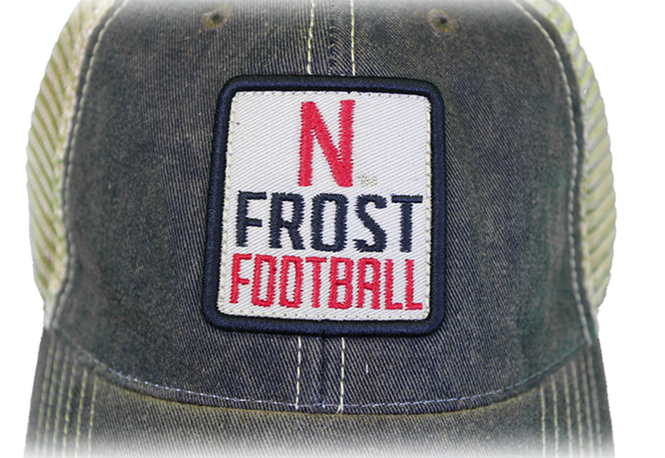 Nebraska Frost Football Trucker Mesh Back