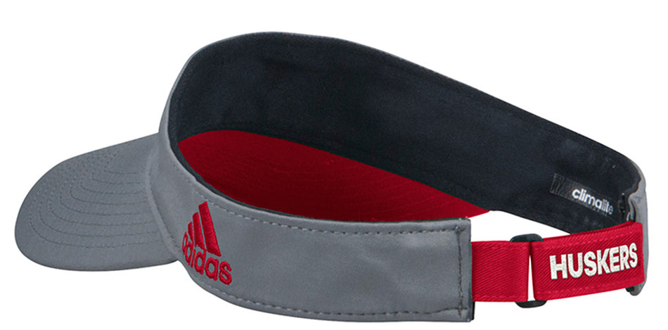 Adidas 2018 Huskers Team Visor - Gray