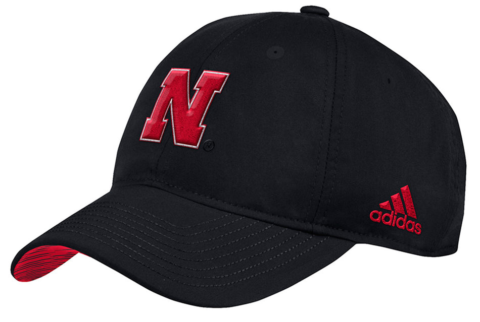 Adidas 2018 Nebraska Coaches Sideline Slouch - Black