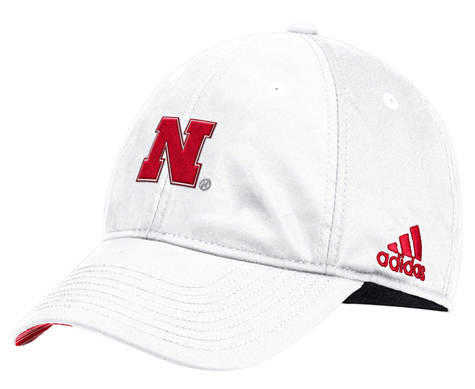 Adidas 2018 Husker Coaches Slouch Flex  - White