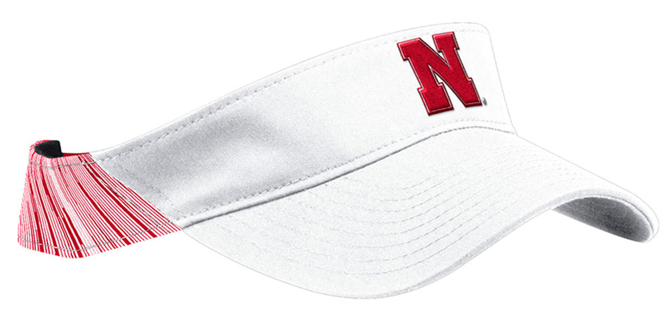 Adidas 2018 Nebraska Coaches Sideline Visor - White