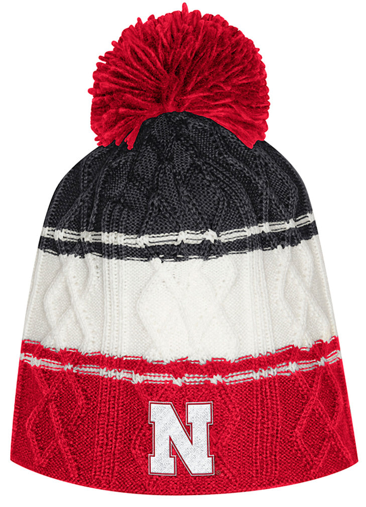 Adidas Nebraska Ladies Colorblock Knit Pom