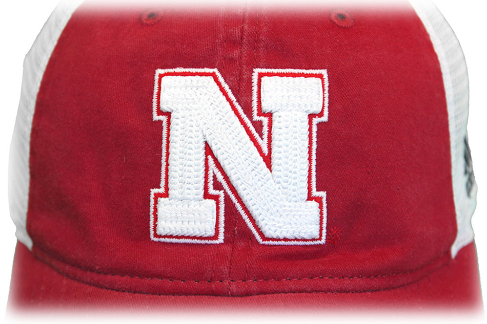 Adidas N Huskers Slouch Meshback Trucker - Red