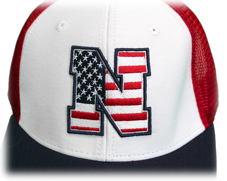 Stars and Stripes Iron N Trucker Hat
