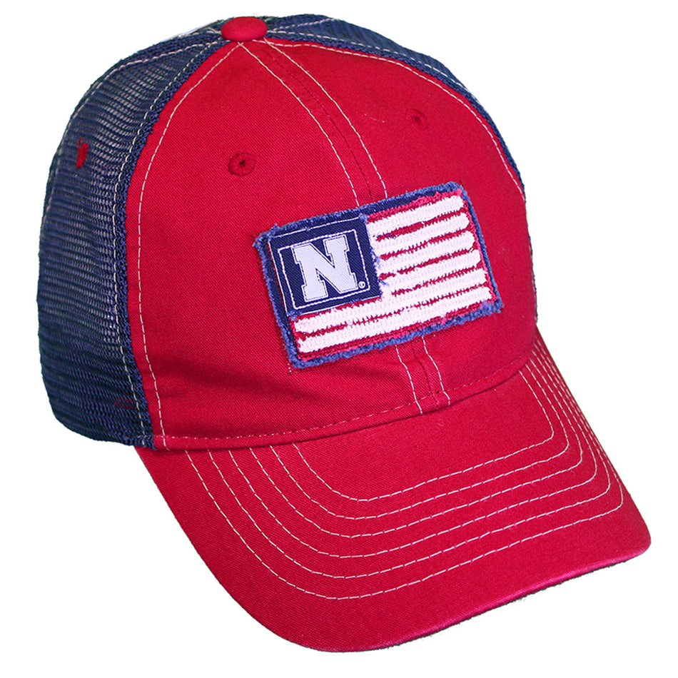Yankee Husker Flag Mesh Back Hat