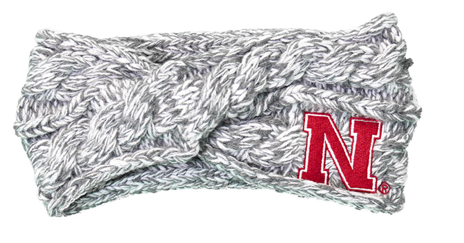 Nebraska Womens Marled Headband