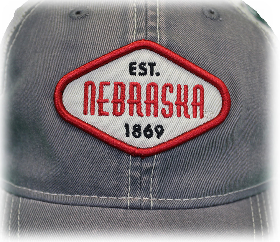 Est. 1869 Stormy Tea Stained Mesh Rhombus Hat