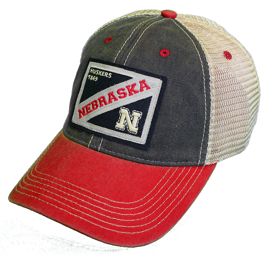 Nebraska Scarlet Box Trucker Topper