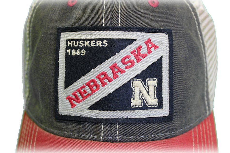 Nebraska Scarlet Box Trucker Topper