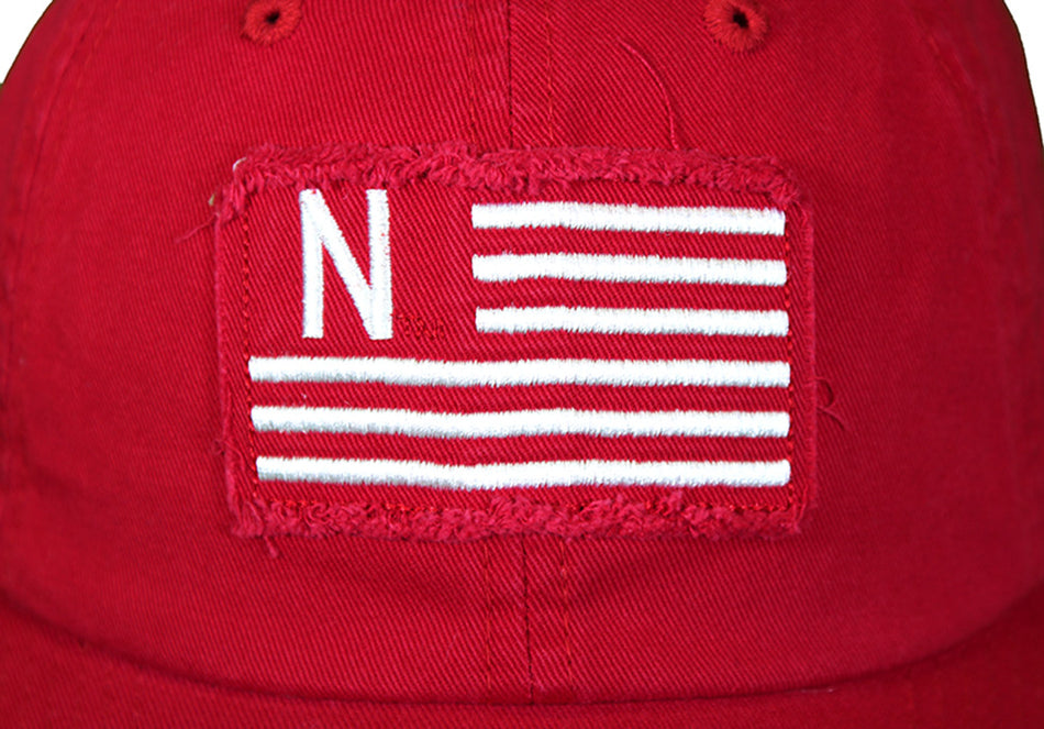 Huskers Patch Flag Slouch Lid