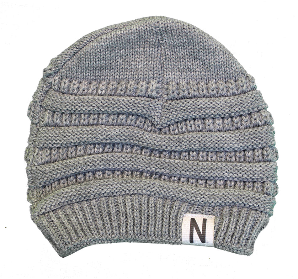 Nebraska Skinny N Soft Slouch Beanie - Gray