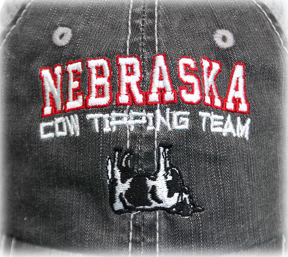 Nebraska Cow Tipping Team Cap - Washout