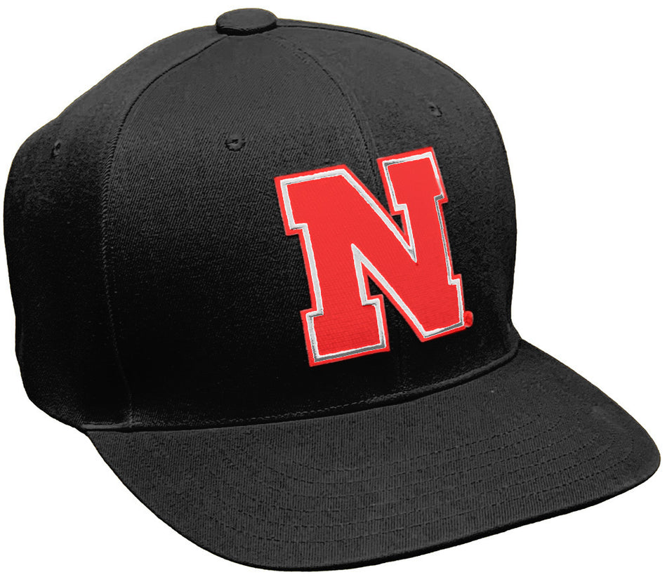 Big Black Nebraska Huskers Jumbo Flat Bill Noggin Boss