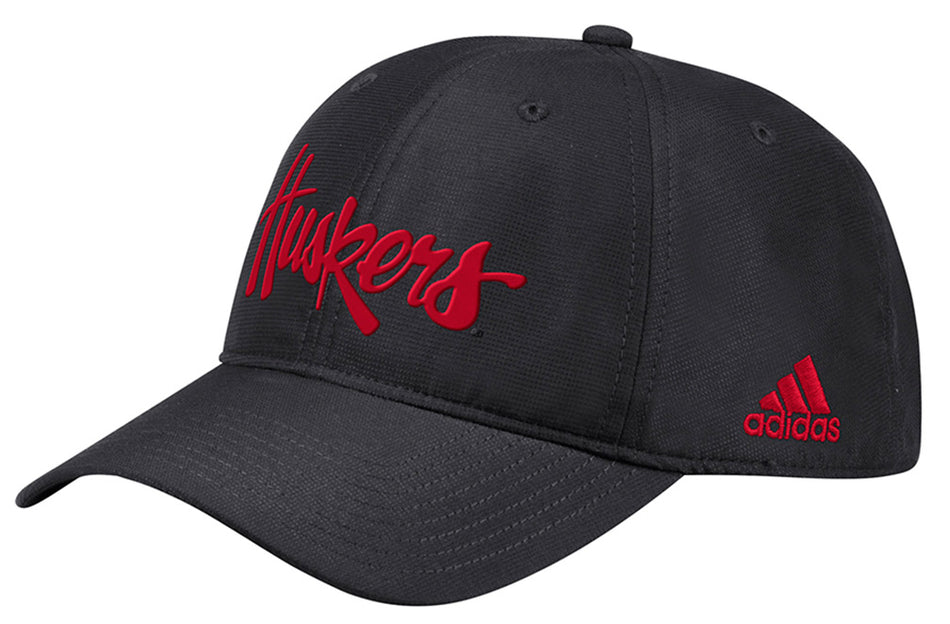 Adidas Official 2019 Sideline Coaches Huskers Slouch Cap - Black