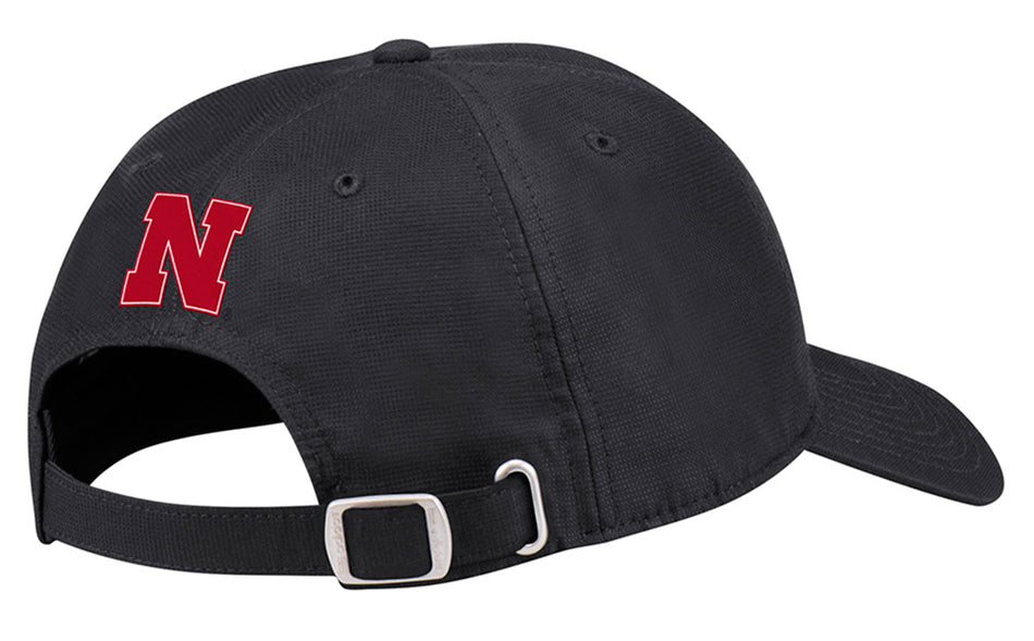 Adidas Official 2019 Sideline Coaches Huskers Slouch Cap - Black