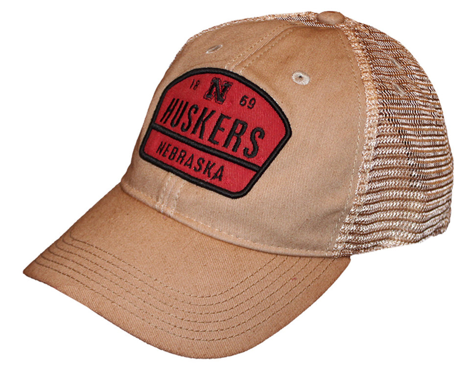 Gold 1869 Huskers Trucker Legacy Cap