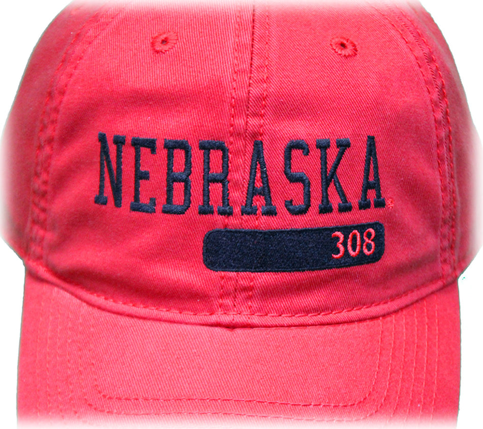 Nebraska Twill 308 Legacy Cap - Red